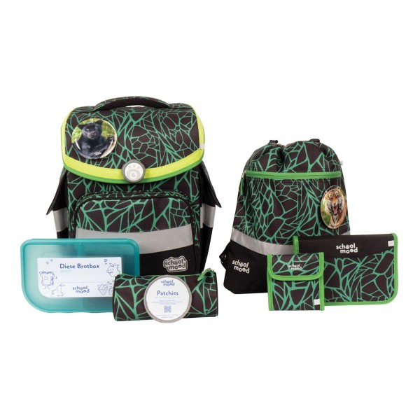 School Mood Timeless Air Linus Panther Schulranzen Set 7tlg.