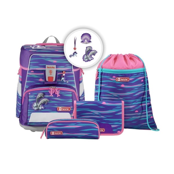 Step by Step Space Shiny Dolphins Schulranzen Set 5tlg.